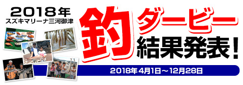 2018年釣ダービー結果発表!