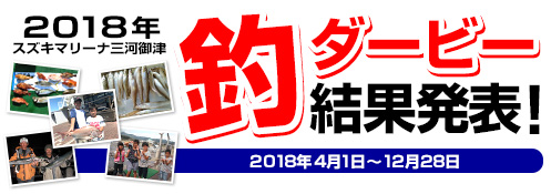 2018年釣ダービー結果発表！